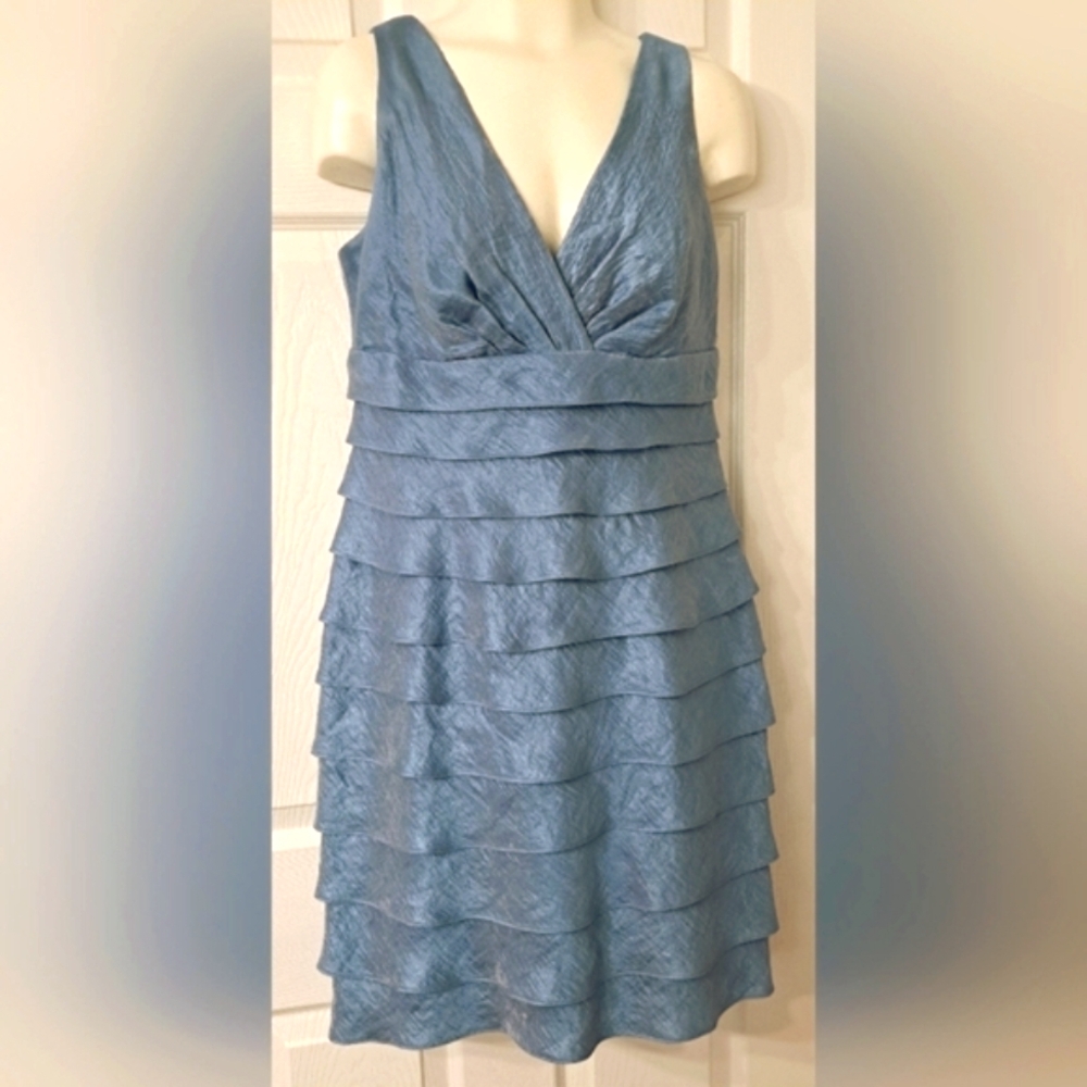 Dressbarn Icy Blue Cocktail Dress 8